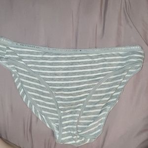 Victoria Secret Grey Striped Bikini